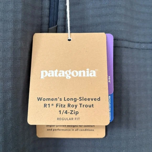 Patagonia Long-Sleeved R1® Fitz Roy Trout 1/4-Zip new with tags - Picture 3 of 8